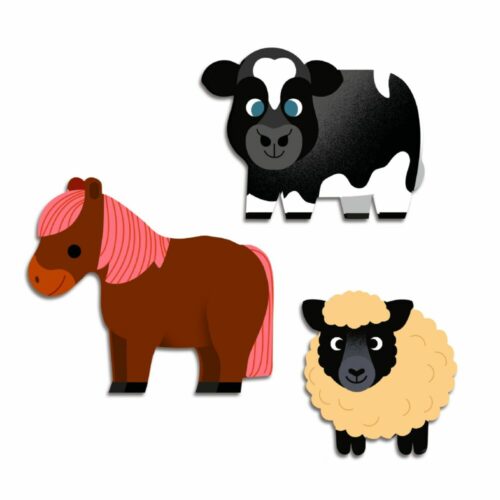 Djeco Set of figured stickers “Animals on the farm” (DJ00056)