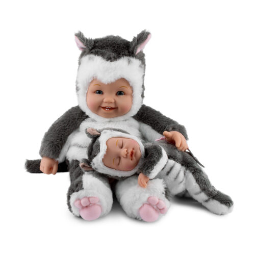 Anne Geddes Doll set &#8220;Little Sisters Kittens&#8221;, 38 cm and 23 cm (575706)