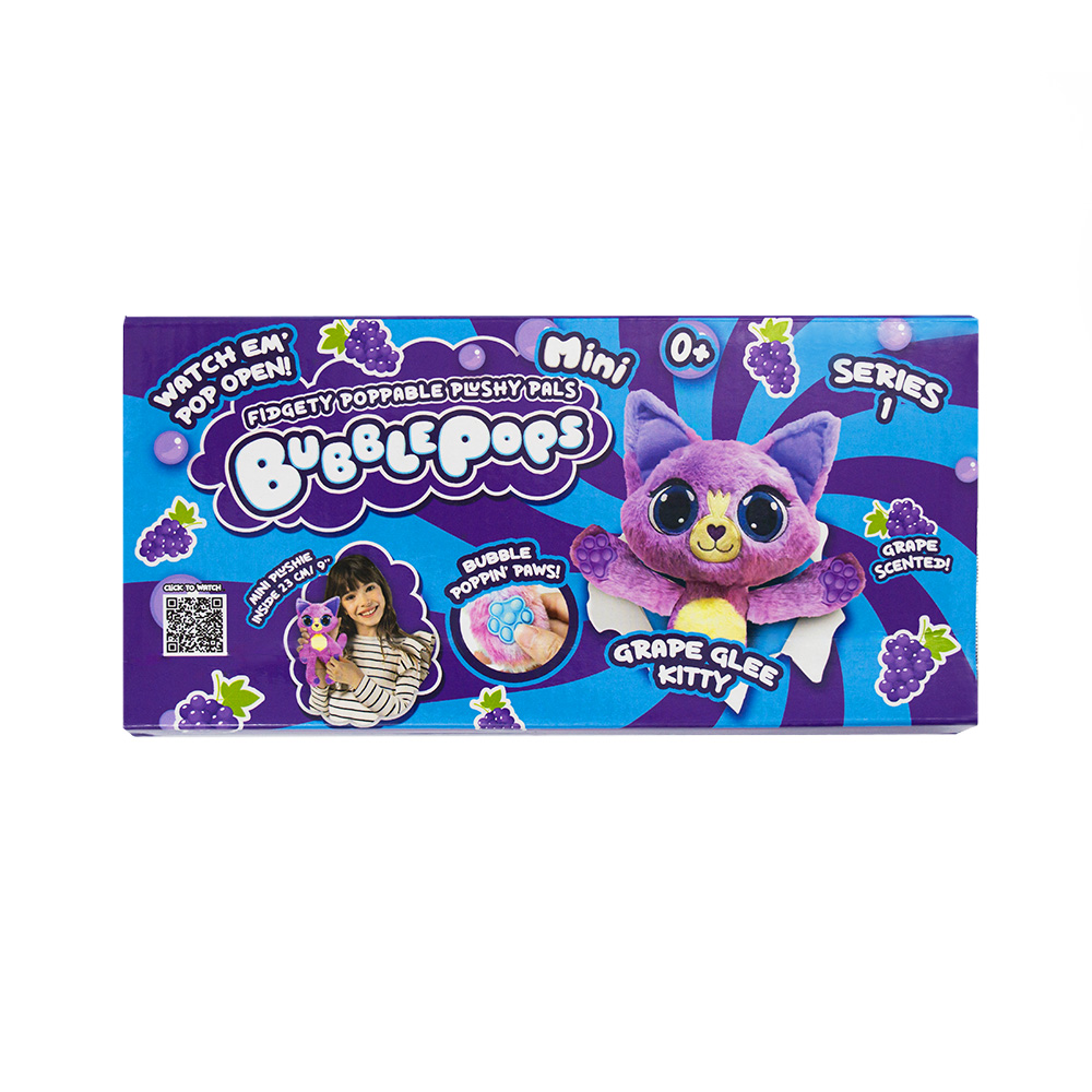 Soft toy Bubble Pops mini “Grape kitten” (2402005/5)