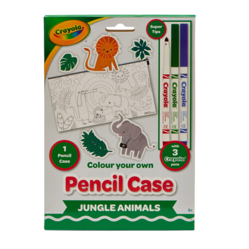 Crayola coloring Pencil case &#8220;Jungle&#8221; with markers (15764-A)