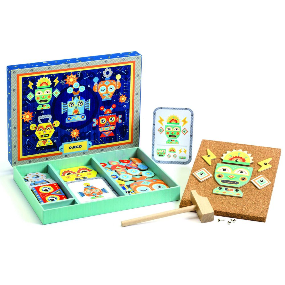 Wooden Game Works DJECO Applique With Hammer (DJ06646)