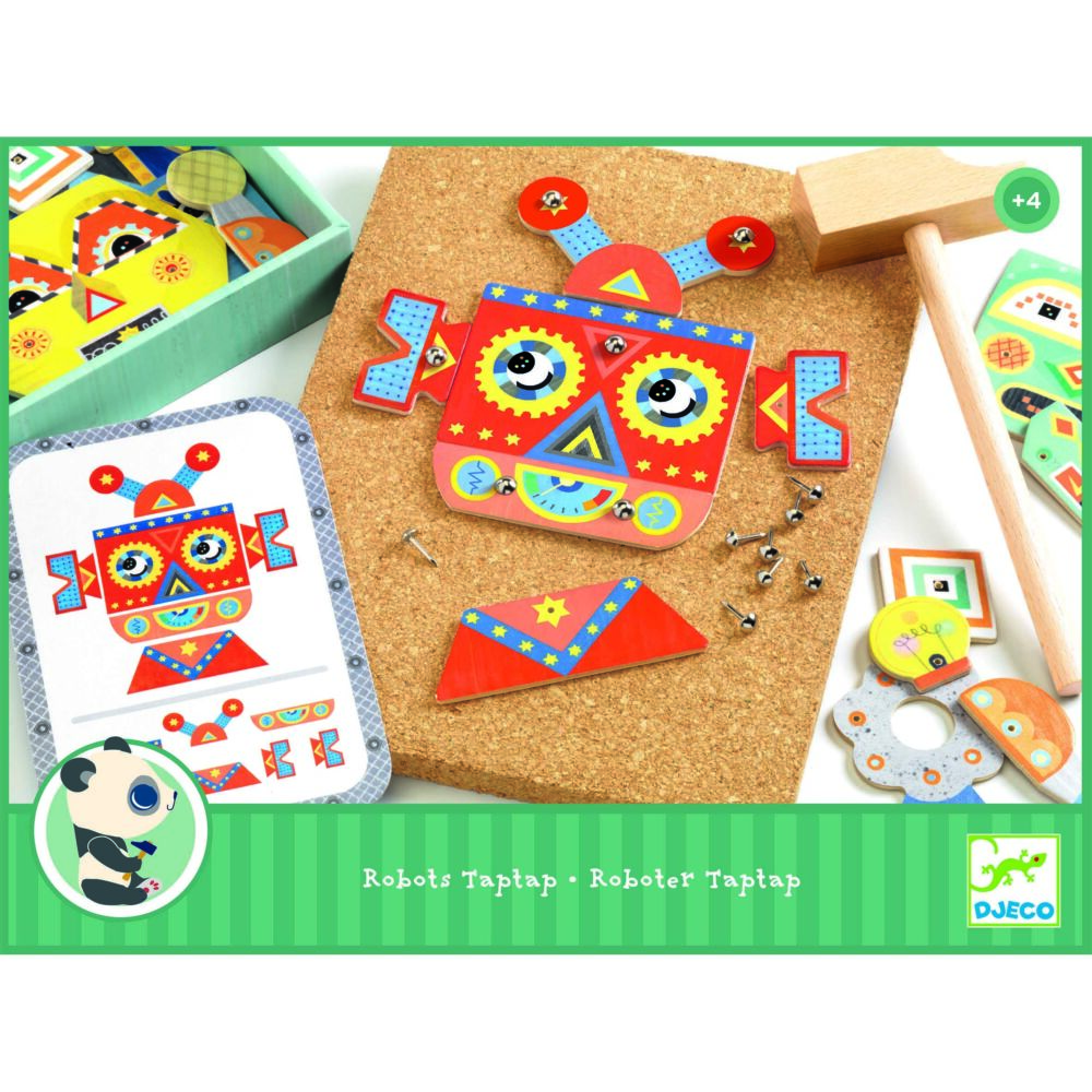 Wooden Game Works DJECO Applique With Hammer (DJ06646)
