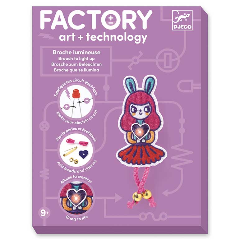 Набор для творчества DJECO Брошь Bunny Girl Factory E-textil(DJ09320)