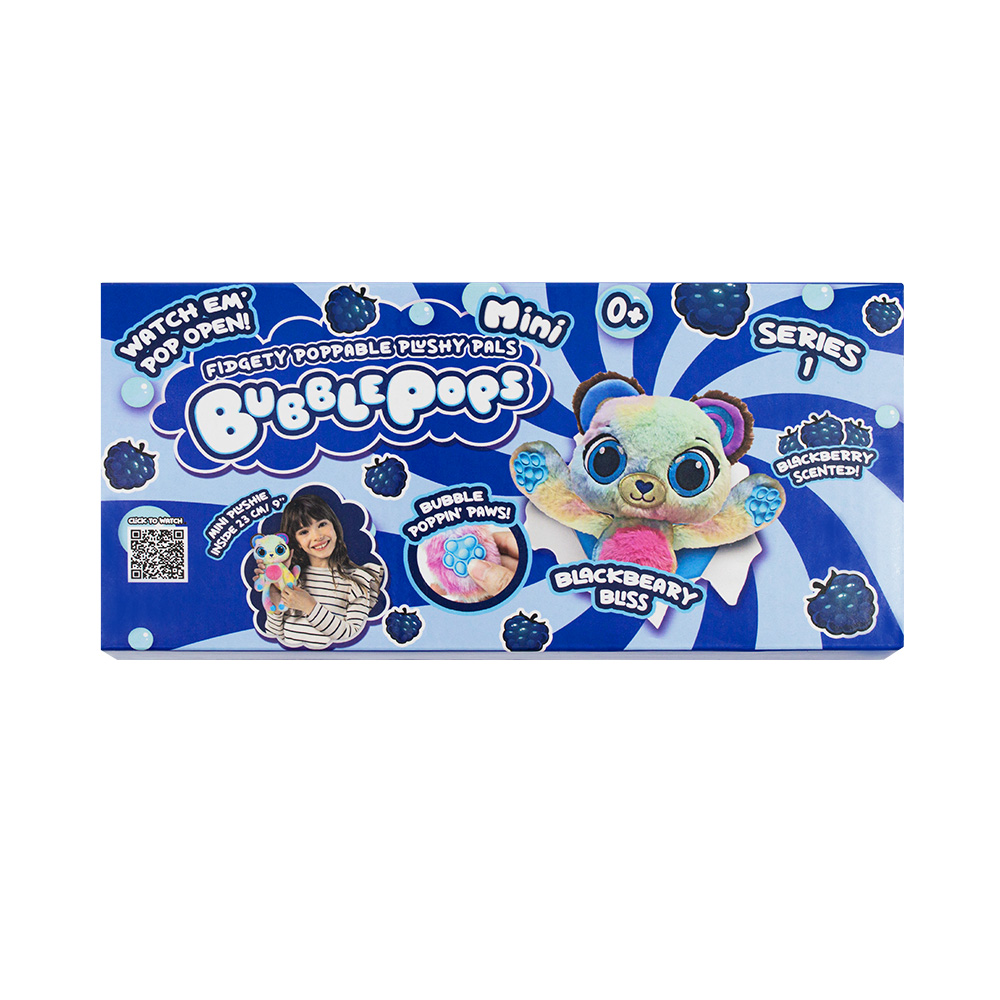 Soft toy mini Bubble Pops “Blueberry bear” (2402005/8)
