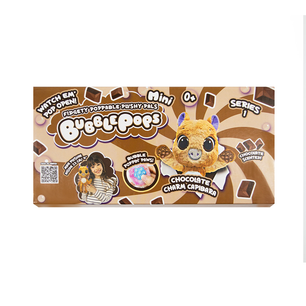 Soft toy mini Bubble Pops “Chocolate capybara” (2402005/11)