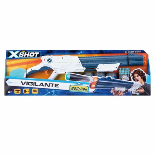 Швидкострільний бластер X-Shot EXCEL Vigilante (4 банки, 12 патронів) (3623)