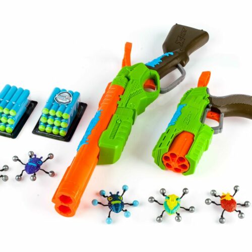 Набор бластеров X-Shot Огонь по жукам (2 вида оружия, 5 жуков, 24 патрона) (4804)