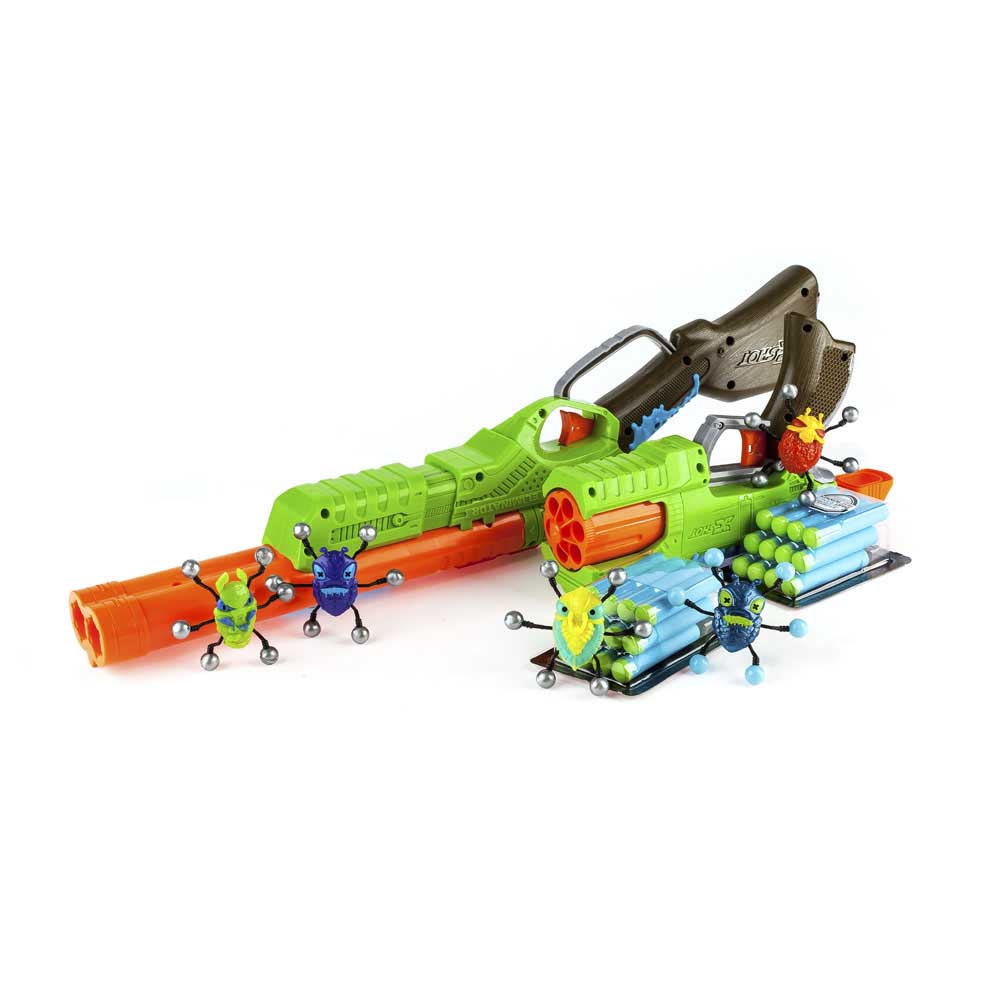Набор бластеров X-Shot Огонь по жукам (2 вида оружия, 5 жуков, 24 патрона) (4804)