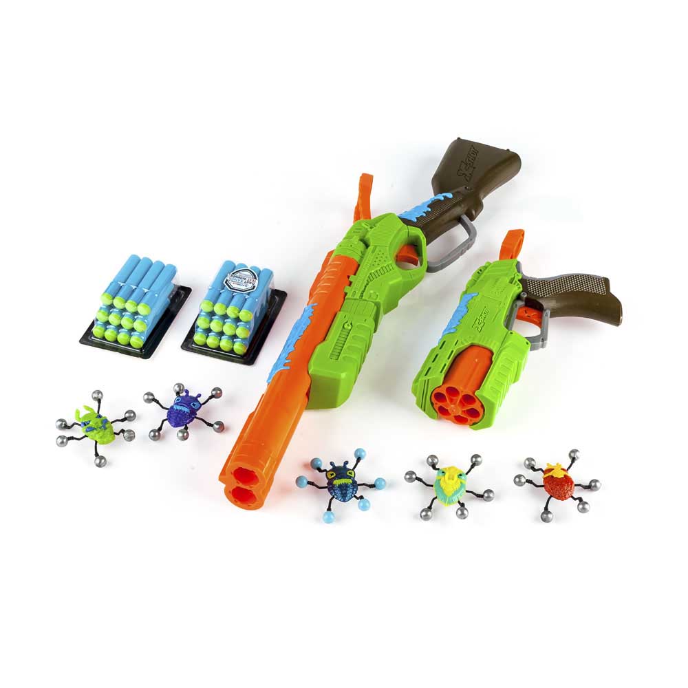 Набор бластеров X-Shot Огонь по жукам (2 вида оружия, 5 жуков, 24 патрона) (4804)