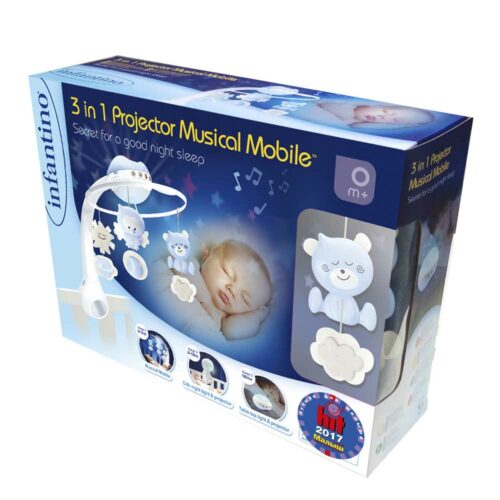 Мобіль музичний з проектором INFANTINO 3 в 1 Блакитний (004896I)