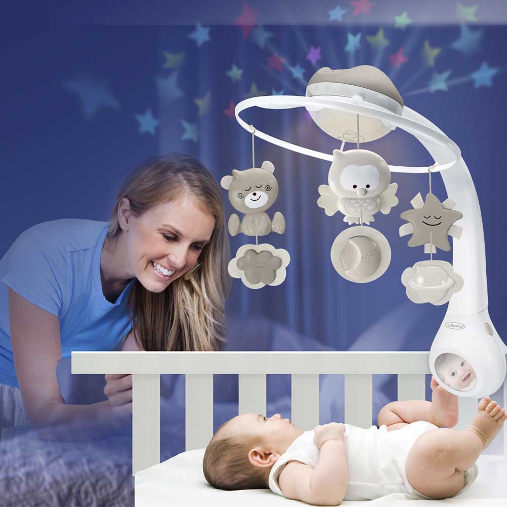 Мобиль музыкальный с проектором INFANTINO 3 в 1 Серый (004915I)