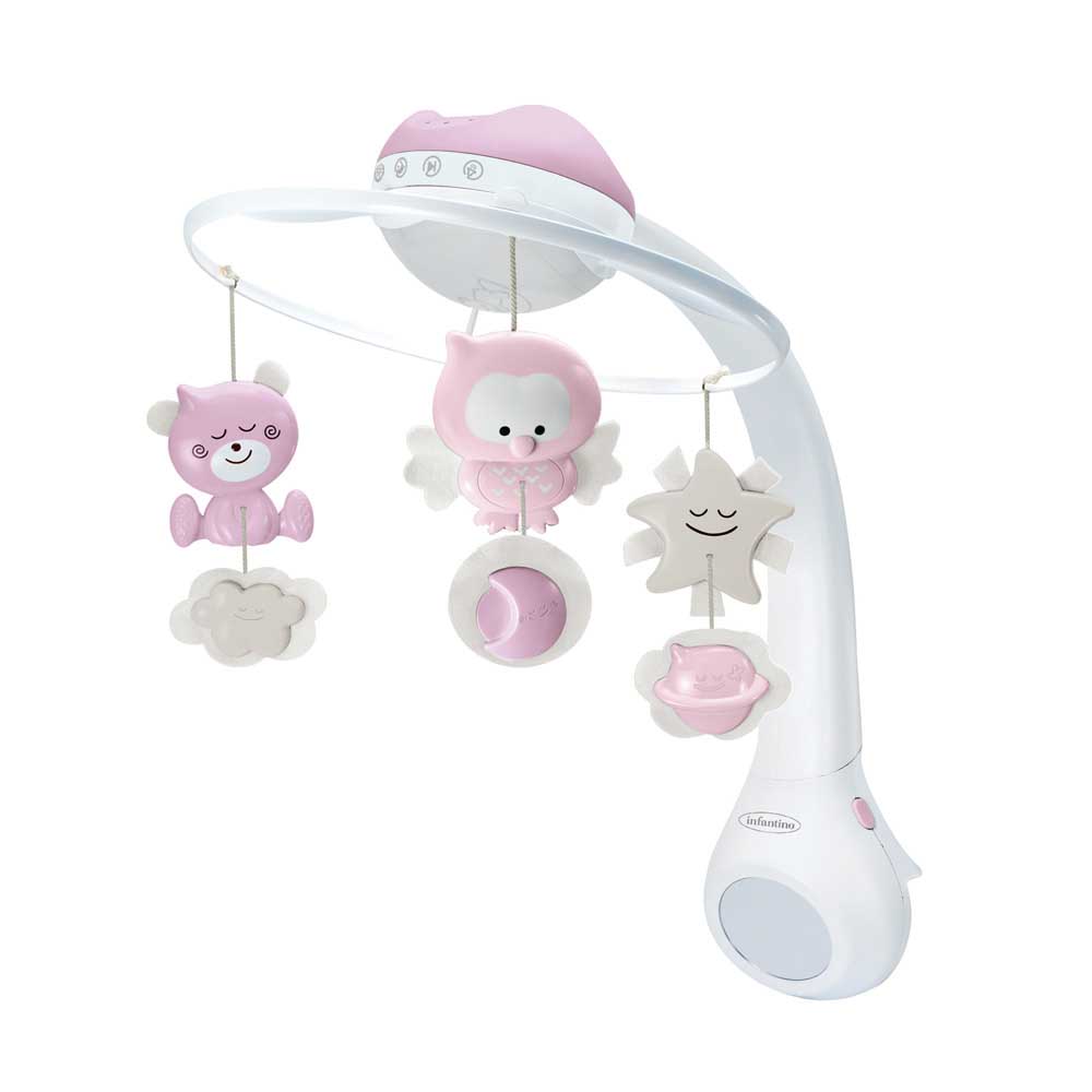 Мобіль музичний з проектором INFANTINO 3 в 1 Рожевий (004914I)