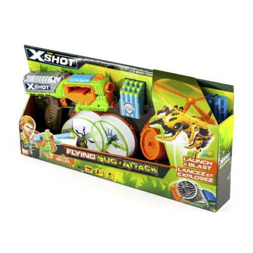 Бластер X-Shot Вогонь по літаючім жукам (2 літаючих жука, 12 патронів) (4821)