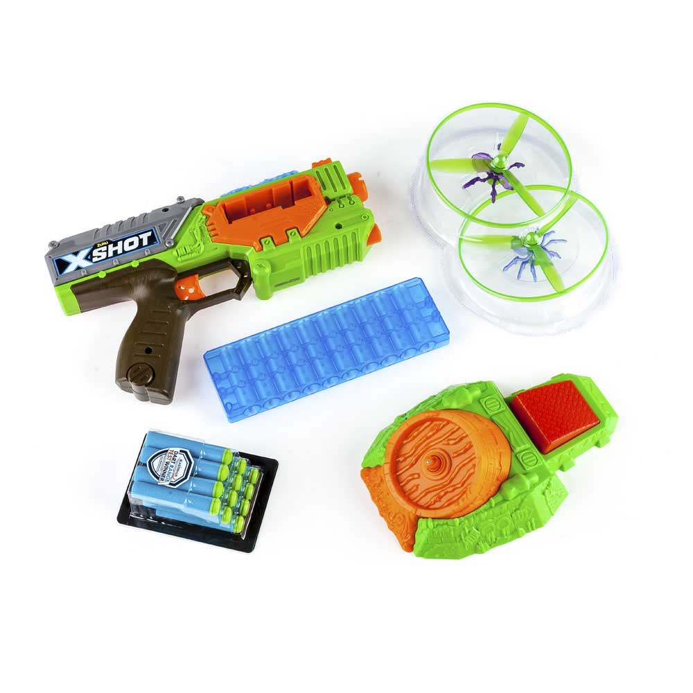 Бластер X-Shot Вогонь по літаючім жукам (2 літаючих жука, 12 патронів) (4821)