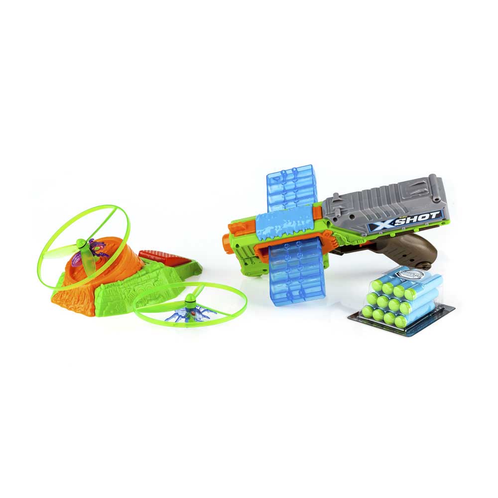 Бластер X-Shot Вогонь по літаючім жукам (2 літаючих жука, 12 патронів) (4821)