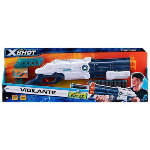 X-Shot EXCEL Vigilante Rapid Fire Blaster (4 cans, 12 rounds) (36271Z)