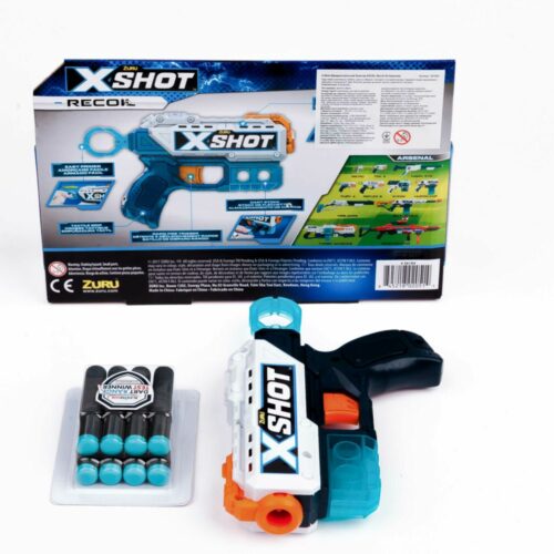 Скорострельный бластер X-Shot EXCEL Recoil (8 патронов) (36184Z)