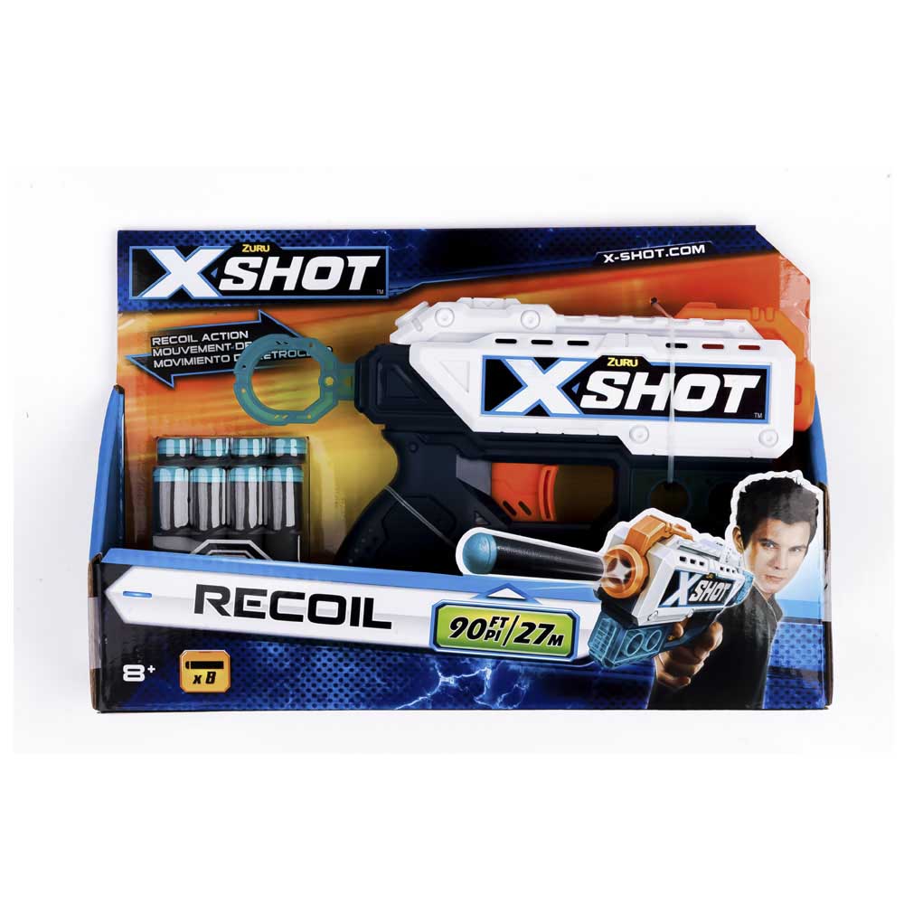 Скорострельный бластер X-Shot EXCEL Recoil (8 патронов) (36184Z)