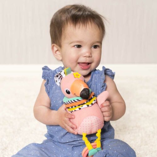 Игрушка мягкая музыкальная INFANTINO Фламинго (216246I)