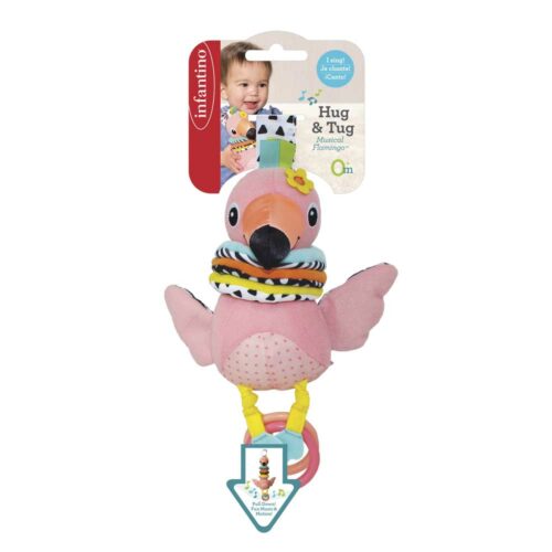 Игрушка мягкая музыкальная INFANTINO Фламинго (216246I)