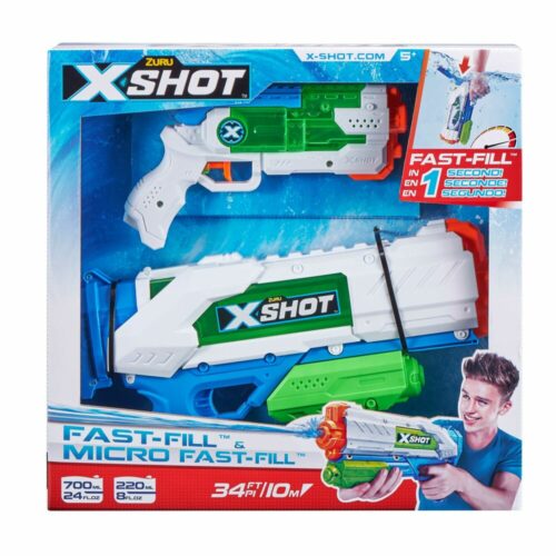 Набор водных бластеров X-Shot Fast Fill Medium And Small (56225)