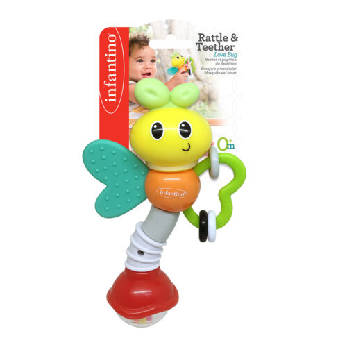Rattle with teether INFANTINO Miss Bug (304890I)