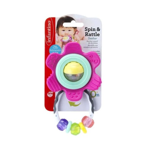 Teether rattle INFANTINO Flower (216314_I)