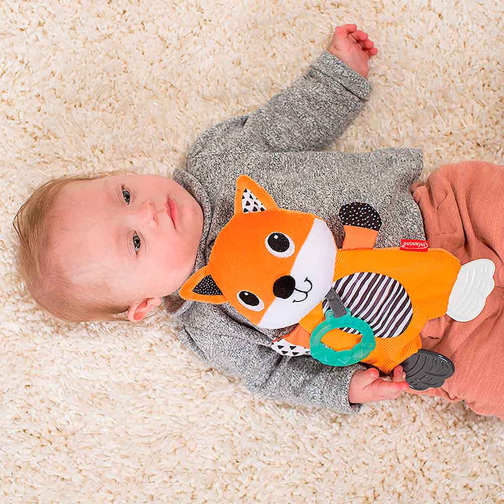 Игрушка мягкая с прорезывателями INFANTINO Лисенок (216328I)