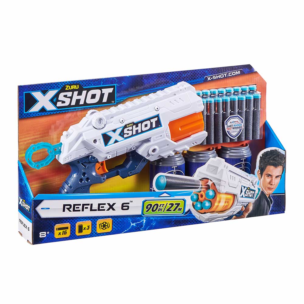 X-Shot EXCEL Reflex 6 Rapid Fire Blaster (36433Z)