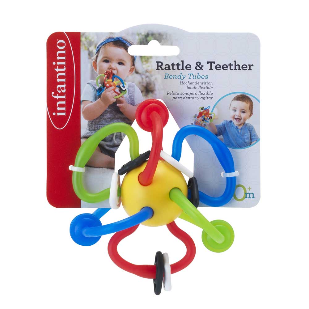 Розвиваюче гнучке брязкальце INFANTINO Труси та кусай (004885I)