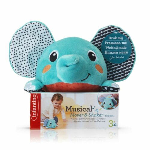 Мягкая музыкальная игрушка INFANTINO Подвижный слоненок (316245I)