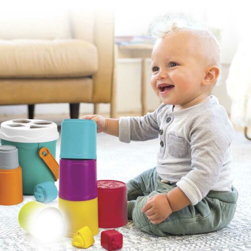 Розвиваючий набір INFANTINO сортер Райдужна вежа (315093I)