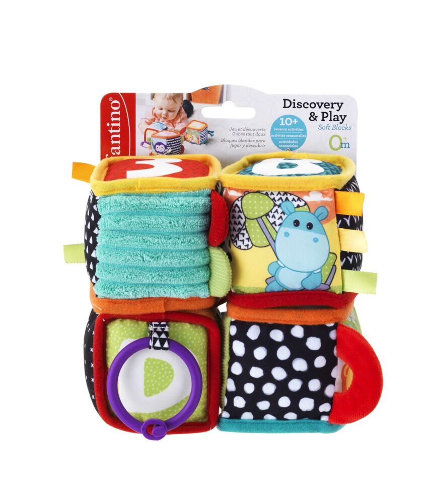 Мягкий кубик INFANTINO Зверушки (306606)