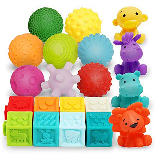Sensory set INFANTINO Balls, cubes and animals (310231)