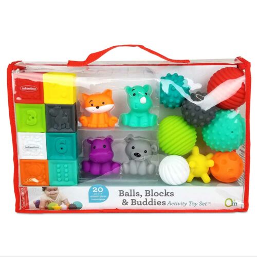 Sensory set INFANTINO Balls, cubes and animals (310231)