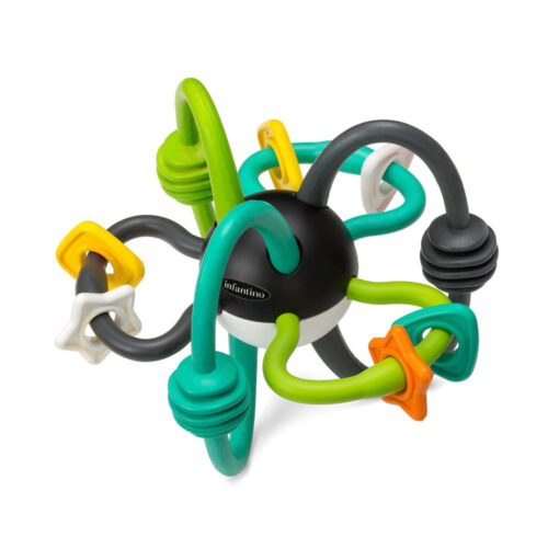Развивающая гибкая погремушка Infantino Кусь-кусь (216569)
