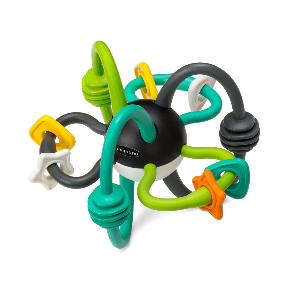 Развивающая гибкая погремушка Infantino Кусь-кусь (216569)