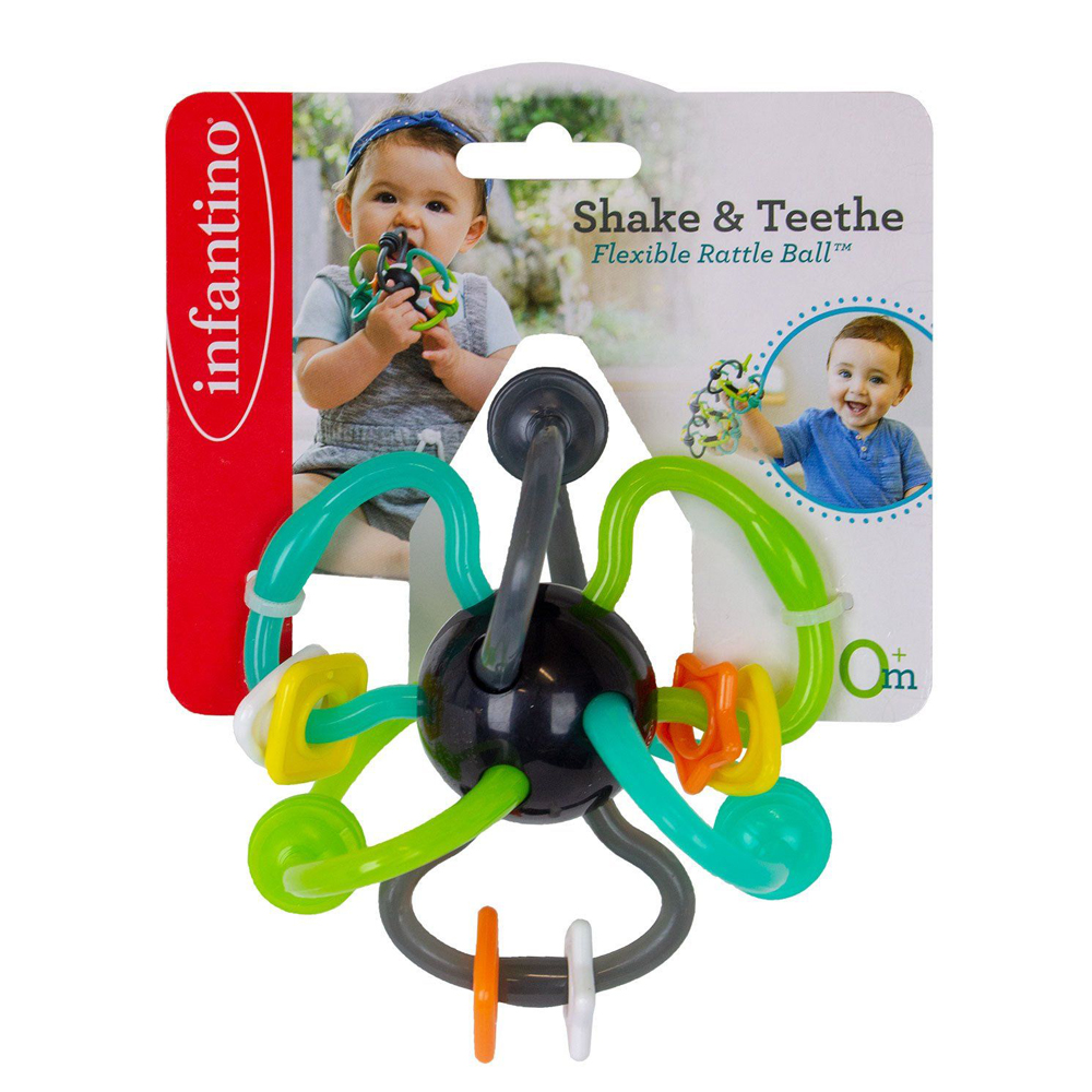 Развивающая гибкая погремушка Infantino Кусь-кусь (216569)