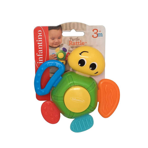 Rattle toy Infantino Multi-colored turtle (216278)