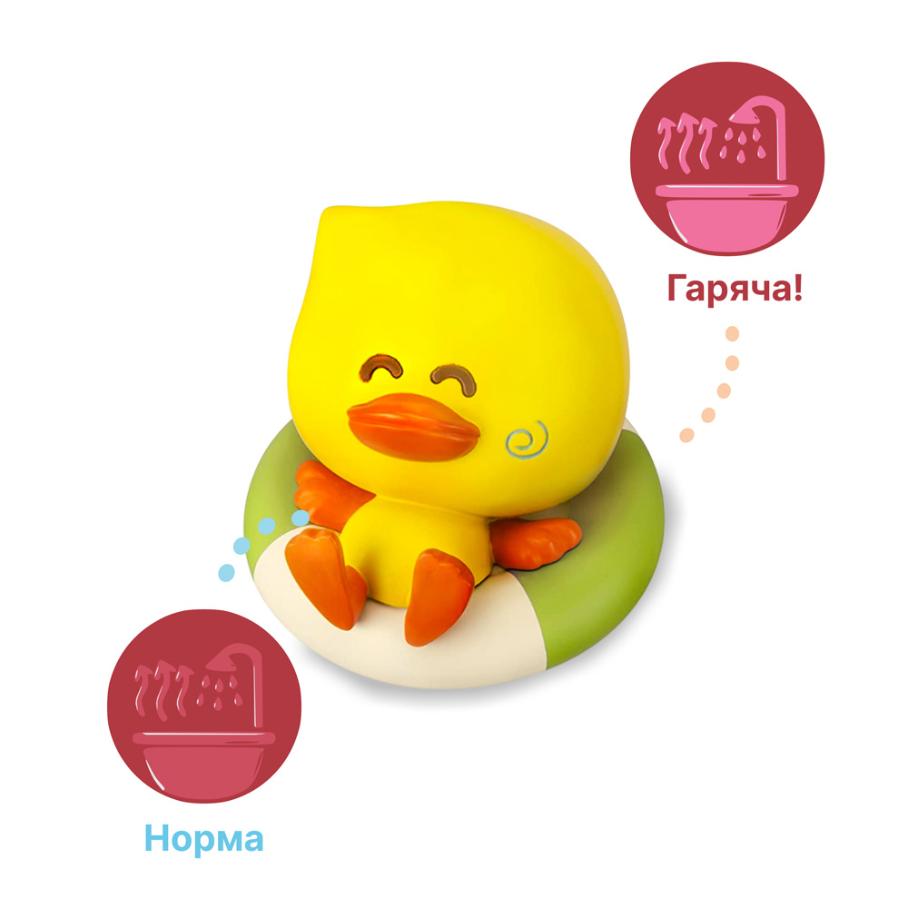 Іграшка для купання з тестером температури води Infantino Каченятко на відпочинку (205052)