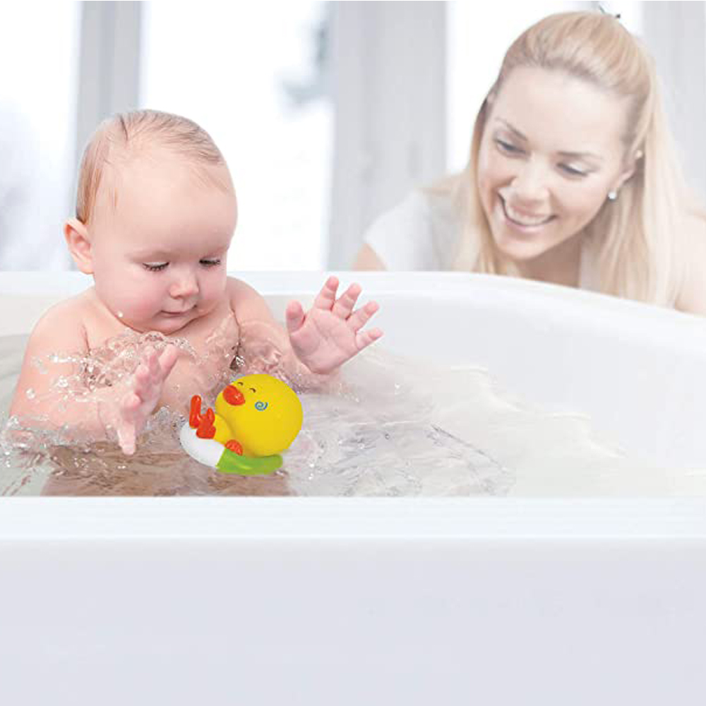 Іграшка для купання з тестером температури води Infantino Каченятко на відпочинку (205052)