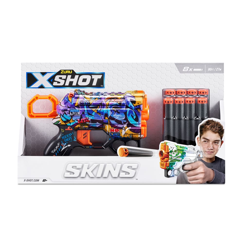 Швидкострільний бластер X-SHOT Skins Menace Spray Tag (8 патронів) (36515D)