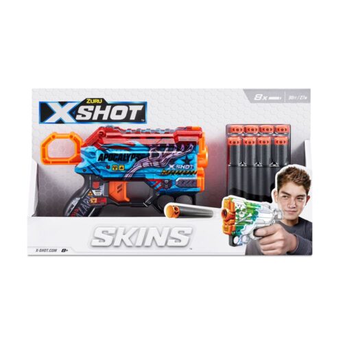 Швидкострільний бластер X-SHOT Skins Menace Apocalypse (8 патронів) (36515H)