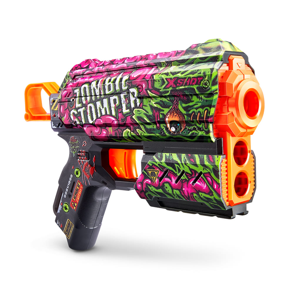 Rapid fire blaster X-SHOT Skins Flux Zombie Stomper (8 rounds) (36516A)