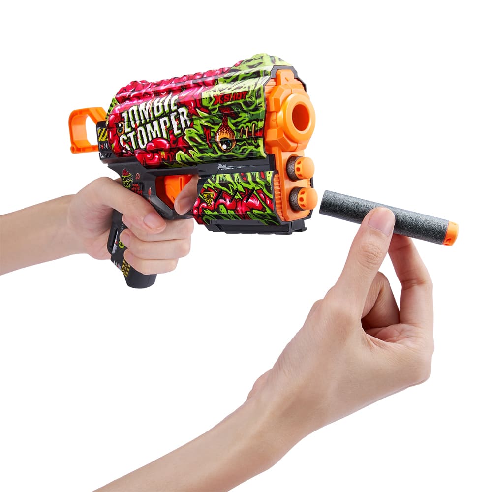 Rapid fire blaster X-SHOT Skins Flux Zombie Stomper (8 rounds) (36516A)