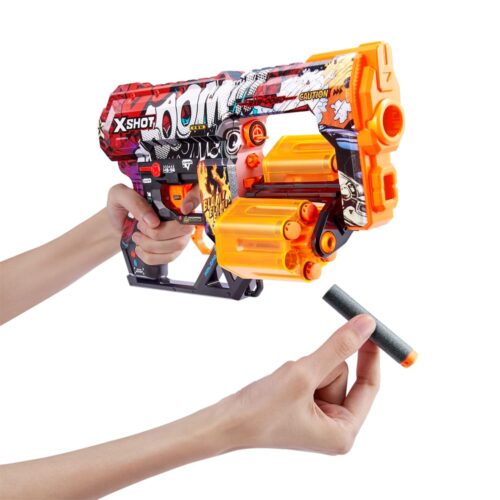 Скорострельный бластер X-SHOT Skins Dread Boom (12 патронов) (36517A)