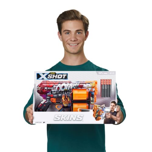 Скорострельный бластер X-SHOT Skins Dread Boom (12 патронов) (36517A)