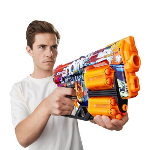 Скорострельный бластер X-SHOT Skins Dread Boom (12 патронов) (36517A)