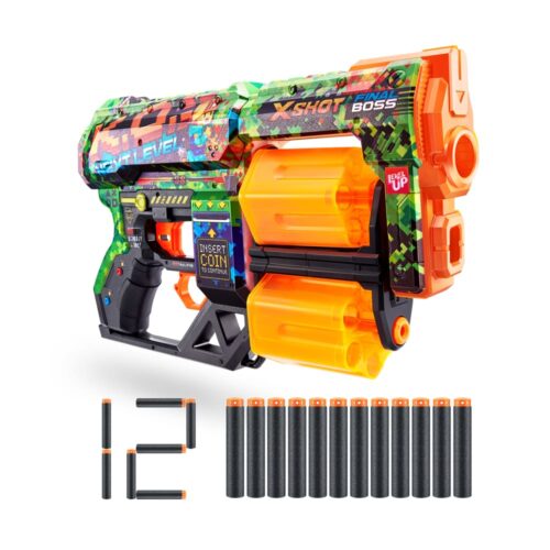 Rapid-fire blaster X-SHOT Skins Dread K.O. (12 cartridges) (36517B)