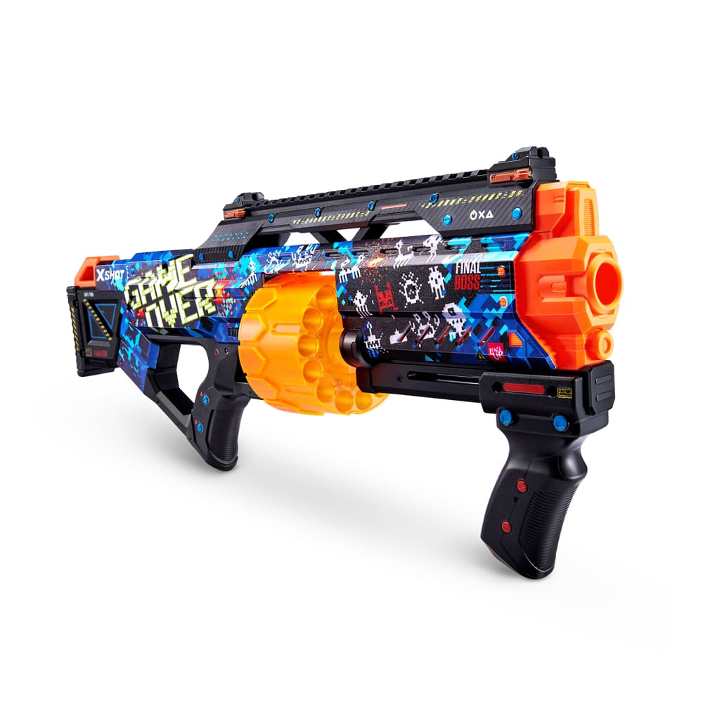 Скорострельный бластер X-SHOT Skins Last Stand Game Over (16 патронов) (36518A)